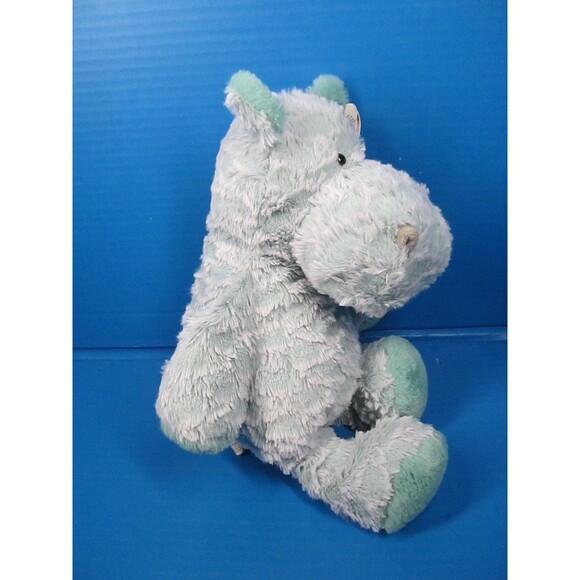 Mary Meyer Plush Fab Fuzz Hippo Calypso Seafoam Green 15” Soft Plush W/Tag - Picture 5 of 7